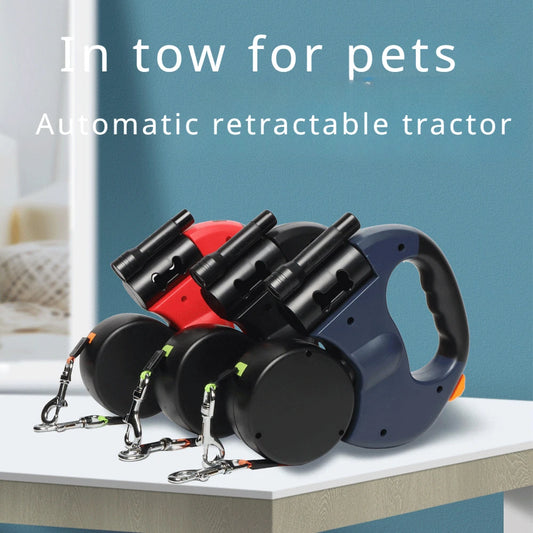 Double Retractable Dog Leash