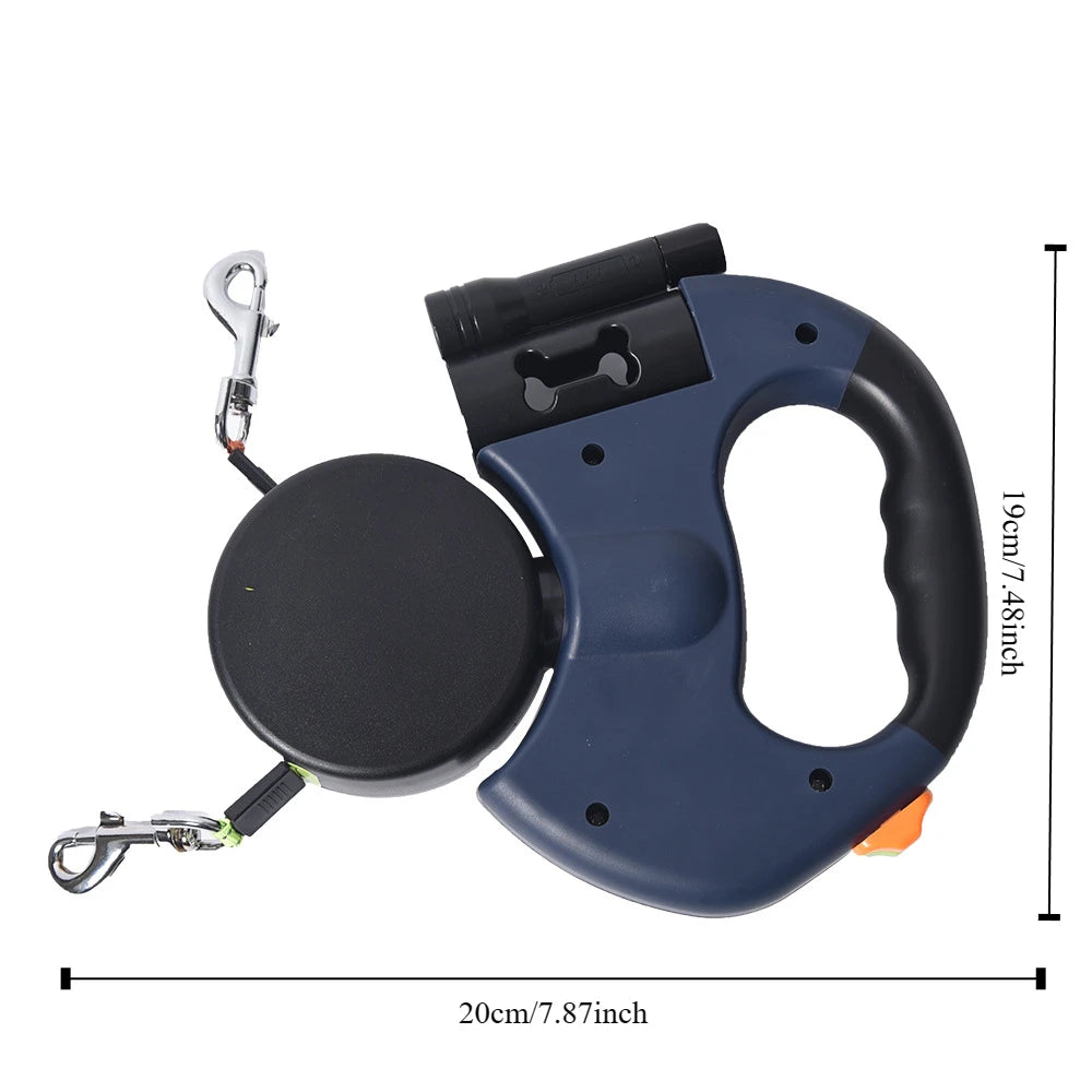 Double Retractable Dog Leash