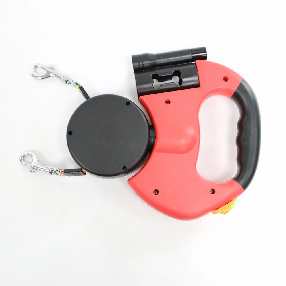 Double Retractable Dog Leash